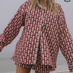 Daily Drills Christmas PJ’s in red! New